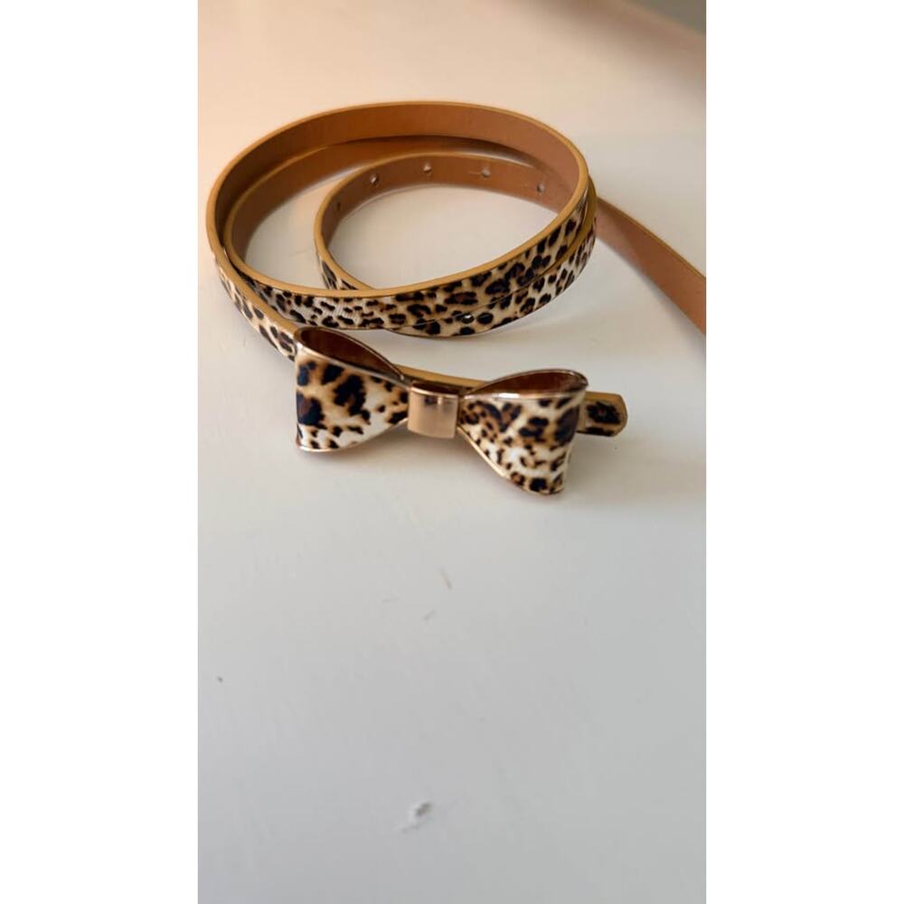 Cheetah print bow belt (medium)